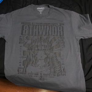 Puff print grey street wear shirt